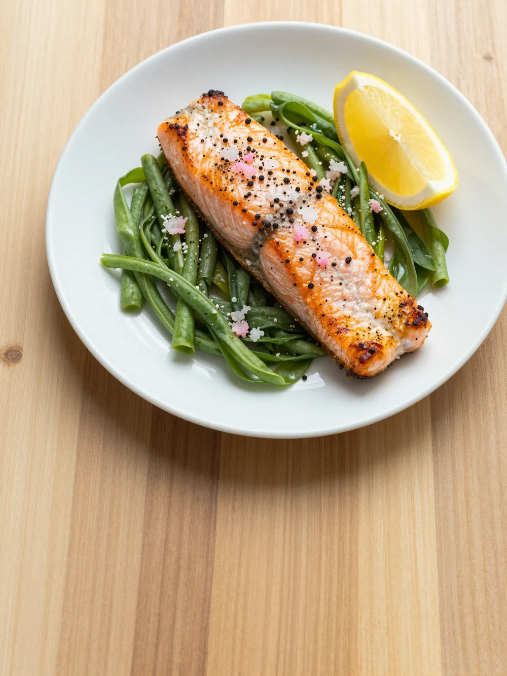 Salmón con pimienta de Jamaica